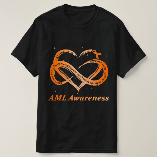 AML Warrior I'm Fine Acute Myeloid Leukemia Awaren T-Shirt (Design vorne)
