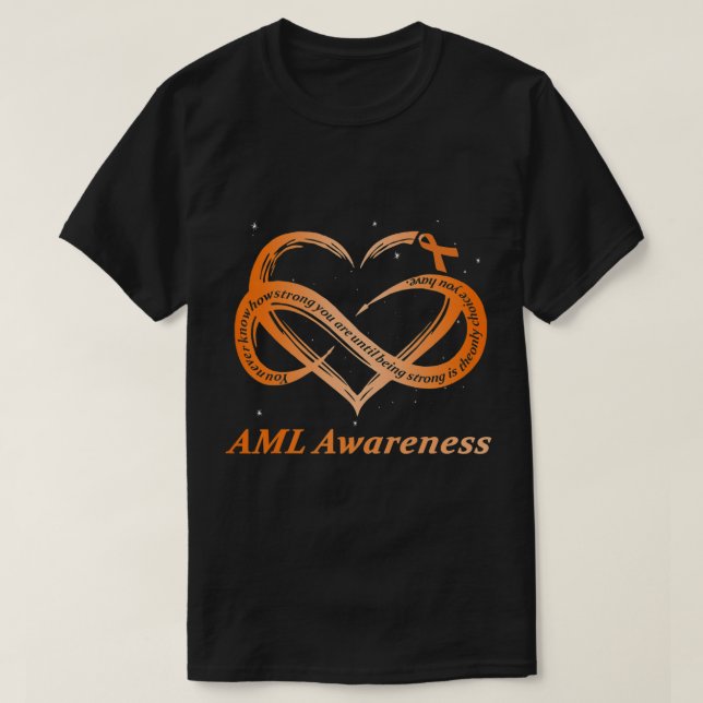 AML Warrior I'm Fine Acute Myeloid Leukemia Awaren T-Shirt (Design vorne)