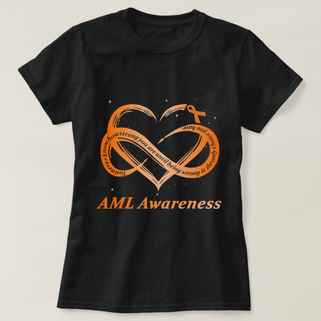 AML Warrior I'm Fine Acute Myeloid Leukemia Awaren T-Shirt (Design vorne)