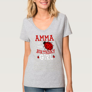 Amma vom Geburtstagskind Ladybug-Tageskind-Party T-Shirt