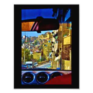 Amman-Ansicht vom Taxi Fotodruck