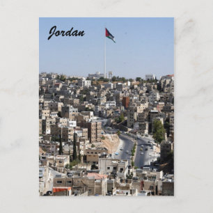 Amman City Jordan Postkarte