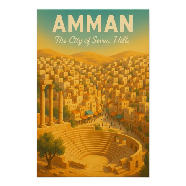 AMMAN – Die Stadt der sieben Hügel Poster (Vorderseite)