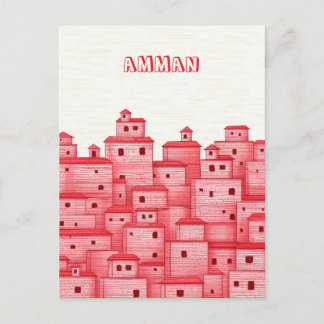 Amman Jordan Reise Postkarte