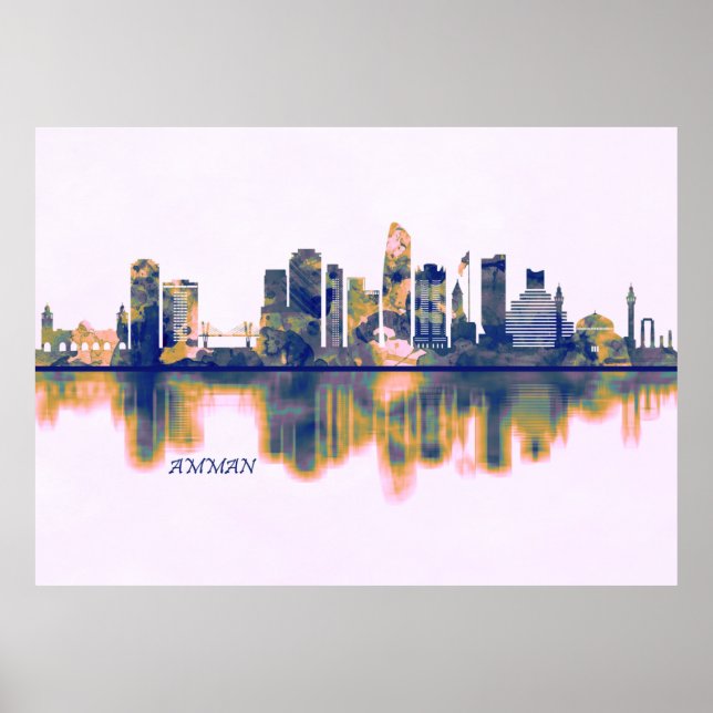 Amman Skyline Poster (Vorne)