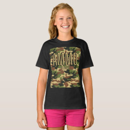 AMMO Apparel Classic Army Print Girl's T - Shirt