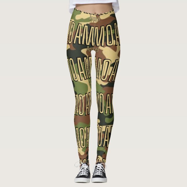 AMMO Apparel Classic Army Print Woman's All-over Leggings (Vorderseite)