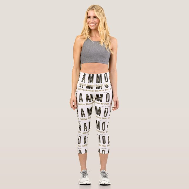 Ammo Apparel USA Akronym Woman's Capri Leggings (Vorderseite)
