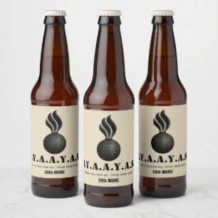 Ammo IYAAYAS Custom Bottle Label Bierflaschenetikett
