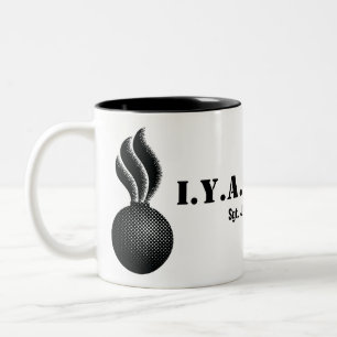 Ammo IYAAYAS Individuelle Name Schwarz-weiß Zweifarbige Tasse