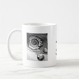 Ammonit-Fossil-Schale Tasse