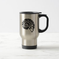 Ammonit-Fossil-Tasse