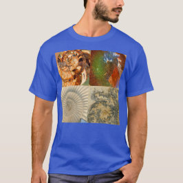Ammonite Fossil Macro Montage T-Shirt