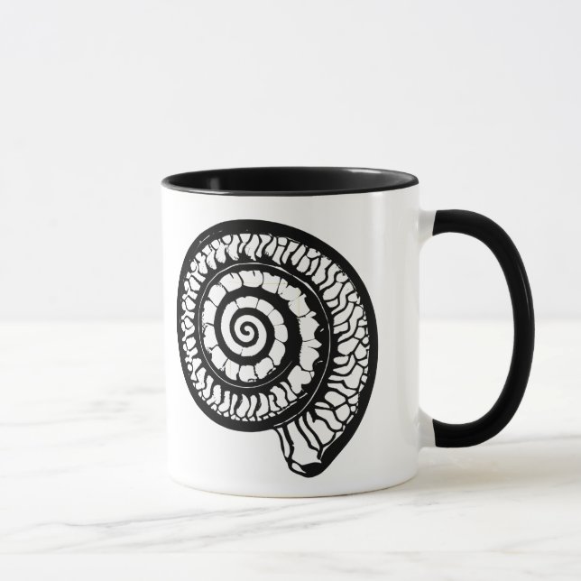 Ammonite Fossil - Spiral Seashell Tasse (Rechts)