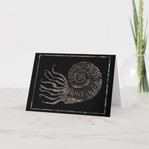 Ammonite Fossil Talking Canyons, New Mexico Card Karte