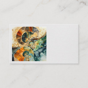 Ammonite Gem Fossil Business Card Visitenkarte