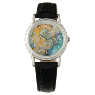 Ammonite Gem Fossil Watch Armbanduhr
