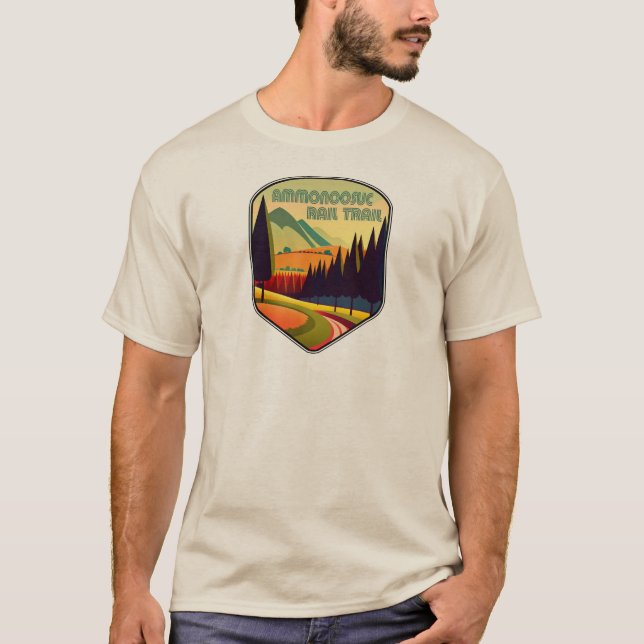 Ammonoosuc Rail Trail New Hampshire Colors T-Shirt (Vorderseite)