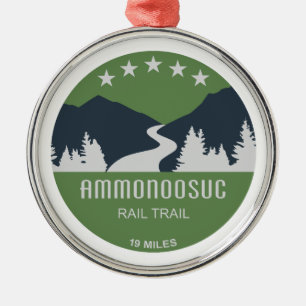 Ammonoosuc Rail Trail New Hampshire Ornament Aus Metall