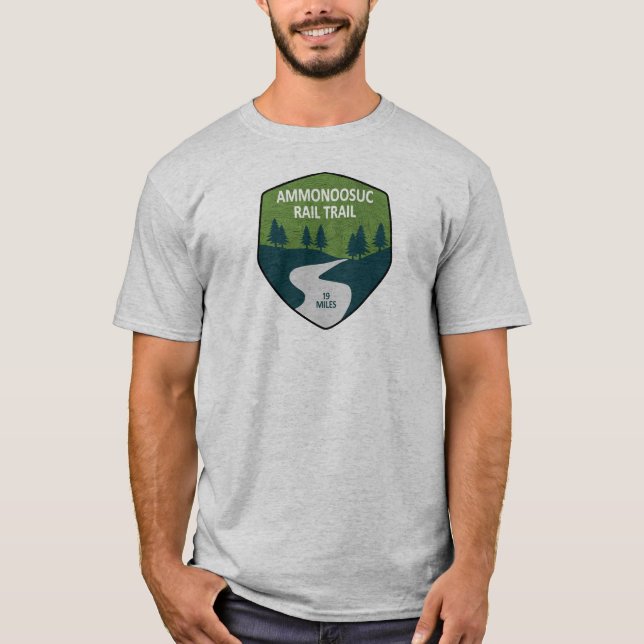 Ammonoosuc Rail Trail New Hampshire T-Shirt (Vorderseite)