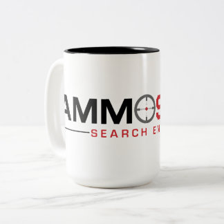 AmmoSeek Logo-Kaffee-Tasse 2019 Zweifarbige Tasse