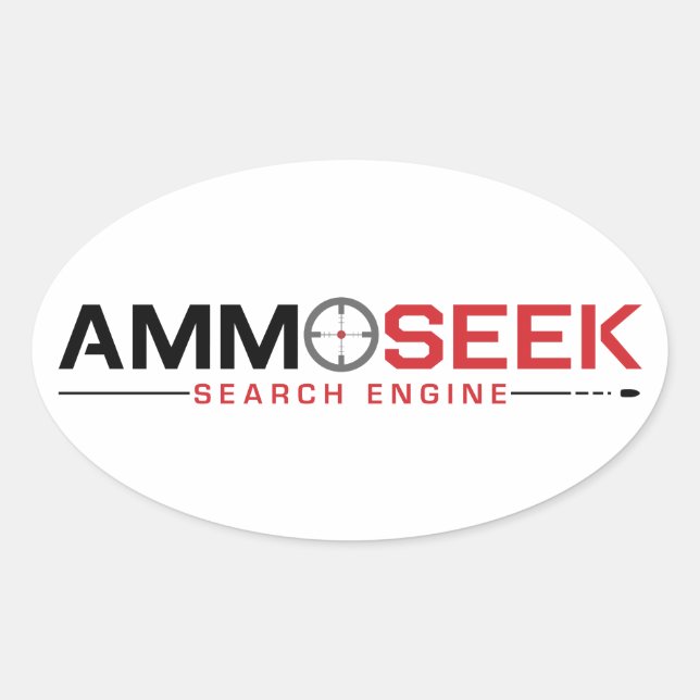 AmmoSeek-Logo-Oval-Aufkleber 2019 Ovaler Aufkleber (Vorderseite)