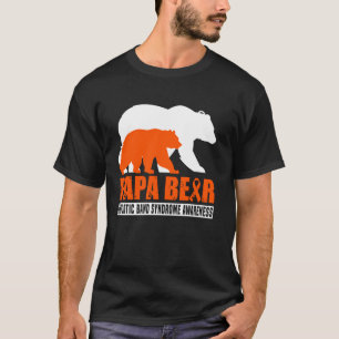 Amniotic Band Syndrom Bewusstsein Papa Bär Orange  T-Shirt