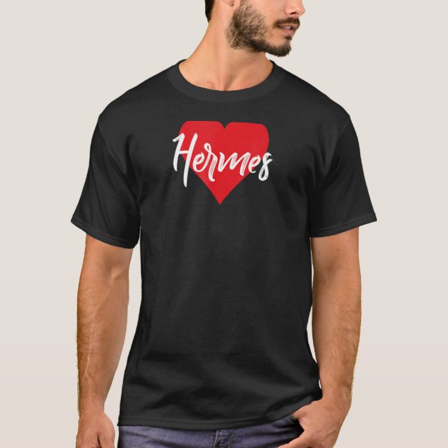 Amo A Hermes Primer Nombre Yo Corazón T-Shirt (Vorderseite)