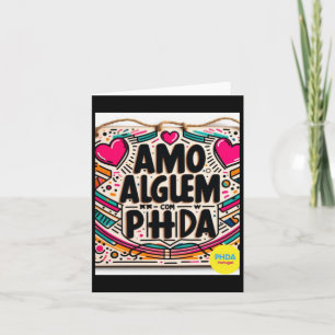 Amo AlguÉm Com Phda I Liebe Jemand mit Adhd Stick Karte