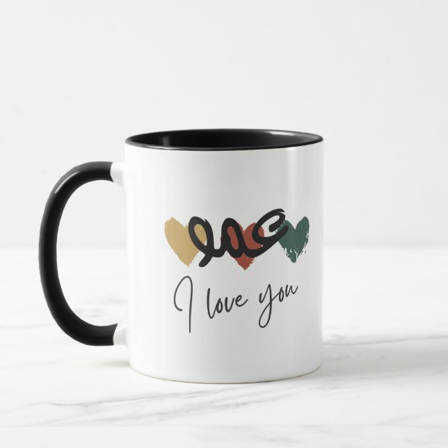 "Amo I Liebe You" Arab Uncle Coffee Tasse (Links)