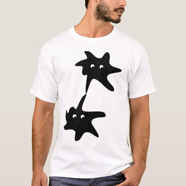 Amöbe Amöben Zellteilung T-Shirt (Vorderseite)