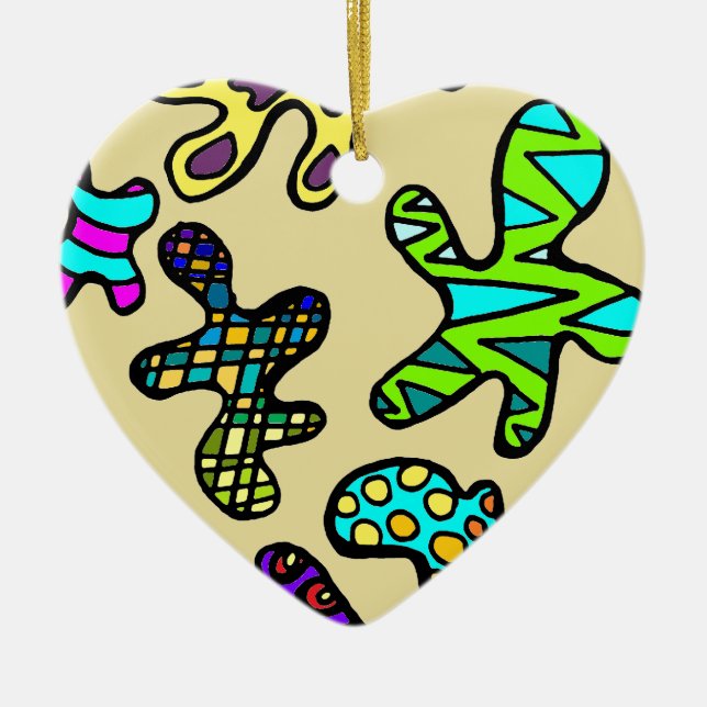 Amöben! Keramikornament (Vorne)