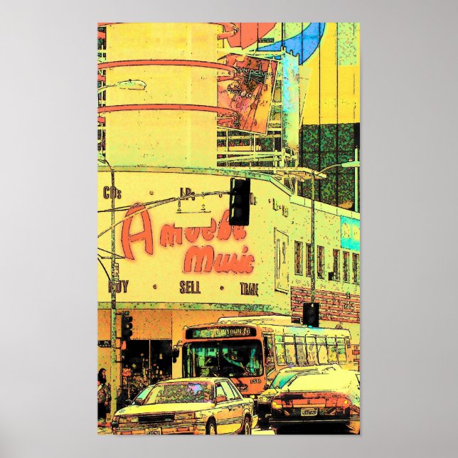 Amoeba on Sunset - Poster (Vorne)