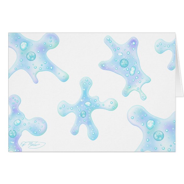 Amoebae-Mitteilungskarten (Amoebas) (Vorderseite (Horizontal))