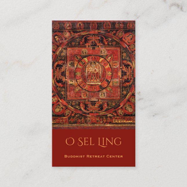 Amogapasha Thangka Buddhist Retreat Visitenkarte (Vorderseite)
