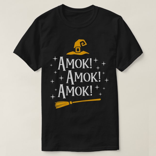 Amok Amok Amok Niedliche Kostümidee Schwestern Hal T-Shirt (Design vorne)