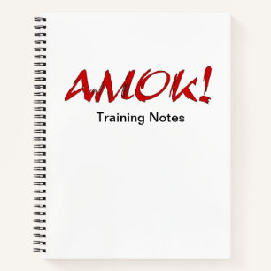 AMOK Training Notebook Notizbuch