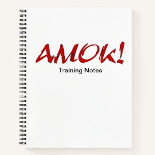 AMOK Training Notebook Notizbuch