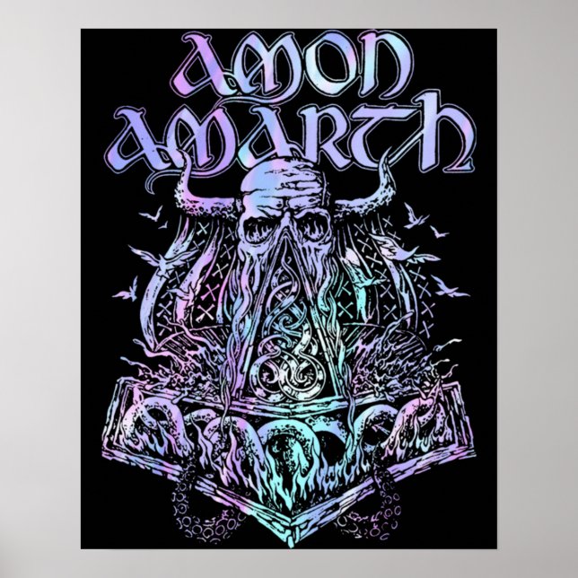 Amon Amarth Music Gift für Männer Frauen Poster (Vorne)