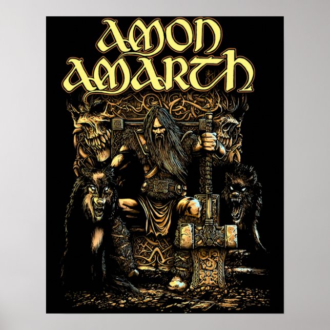 Amon Amarth Thband Logo Offiziell Poster (Vorne)