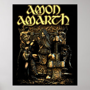 Amon Amarth Thor Band Logo offiziell Poster