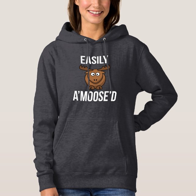 Amoosed Animial Pun Hoodie (Vorderseite)