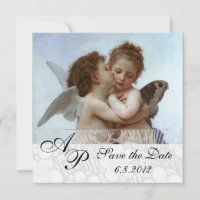 Amor and Psyche as Children Wedding Party Monogram