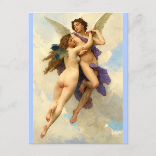 Amor and Psyche - Bouguereau Postkarte (Vorderseite)