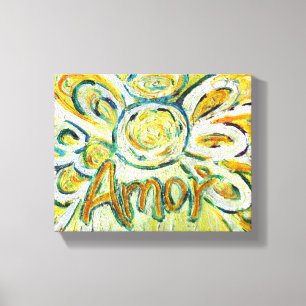 Amor Angel Word Art Malerei Wrapped Canvas Leinwanddruck