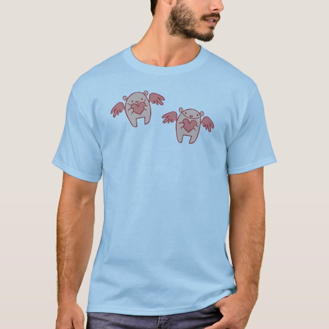 Amor-Bären - Rosa T-Shirt (Vorderseite)