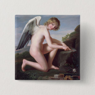 Amor, der seine Pfeile, 1798 (Öl, schärft auf Button