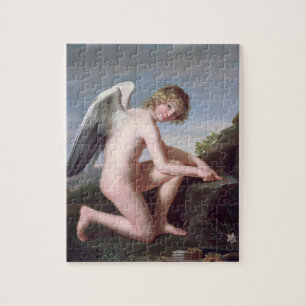 Amor, der seine Pfeile, 1798 (Öl, schärft auf Puzzle