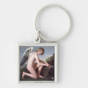 Amor, der seine Pfeile, 1798 (Öl, schärft auf Schlüsselanhänger