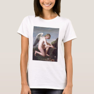 Amor, der seine Pfeile, 1798 (Öl, schärft auf T-Shirt